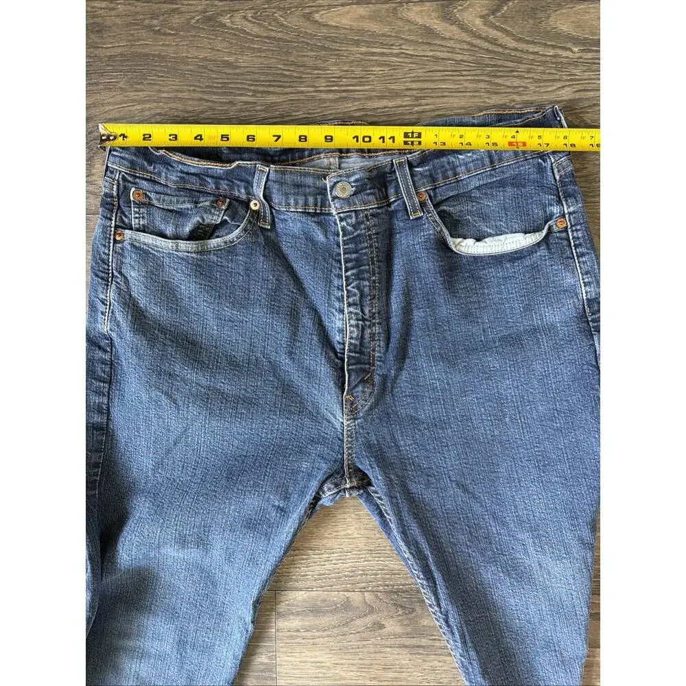 Vintage Levi's 505 Straight Leg Jeans Men's 36x32 Blue Denim Americana Western